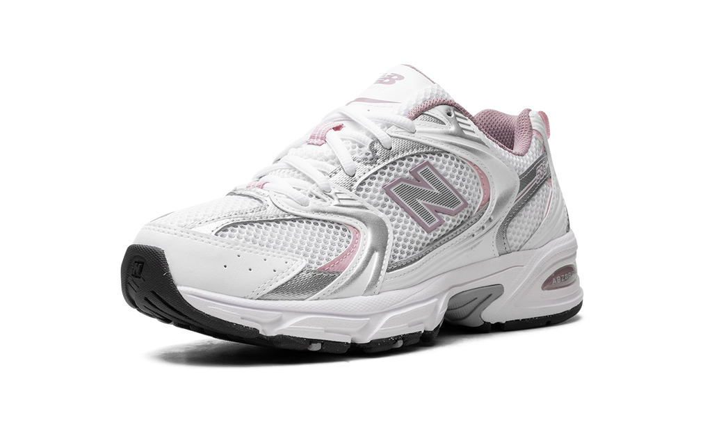 New Balance 530 "White/Silver Metallic/Ice Wine/Mid Century Pin" Sneakers
