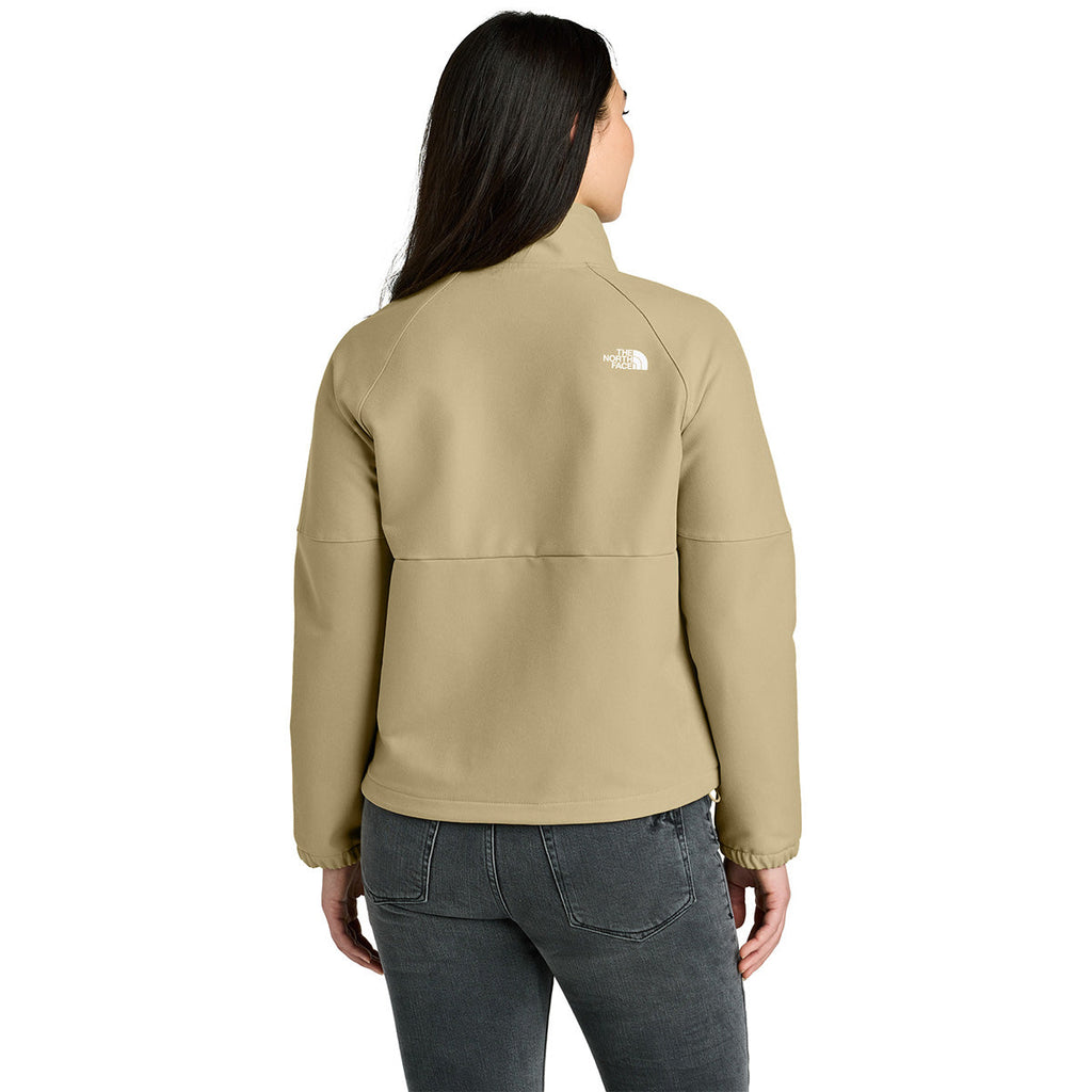 The North Face Women's Khaki Stone Dark Heather Barr Lake Softshell Jacket